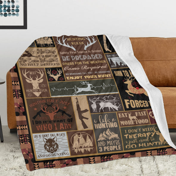 Deer Pattern Blanket Fleece Throw Blanket Super Soft Warm Gifts for Baby Girls Boys Kids Mom Grandma Room Decor