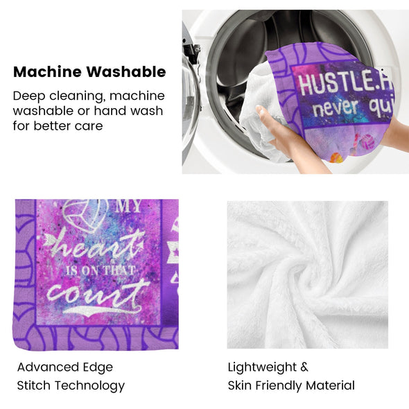 Volleyball Pattern Blanket Fleece Throw Blanket Super Soft Warm Gifts for Baby Girls Boys Kids Mom Grandma Room Decor