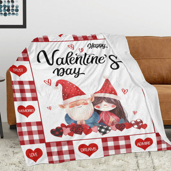 Valentine's Day Blanket Wedding Throw Couple Gifts for Men Women Boyfriend Girlfriend Husband Wife