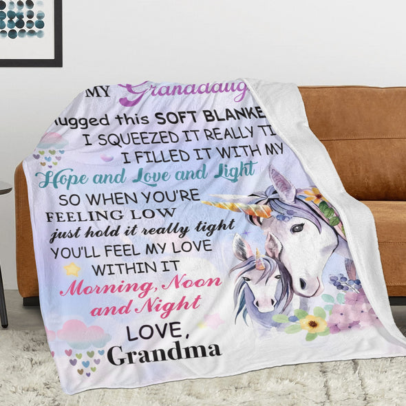 Unicorn Throw Blanket Super Soft Warm Cozy Fuzzy Plush Blanket Gifts for Girls Boys Kids Room Decor
