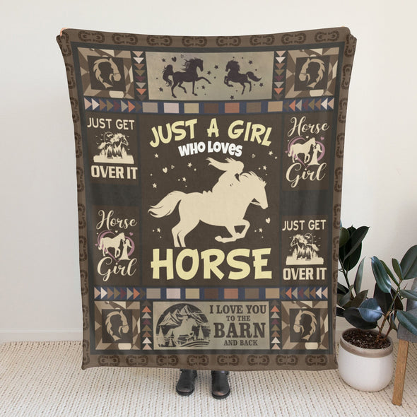 Horse Blanket Gift for Women Girl Who Loves Horses for Sofa Couch Bed Room Birthday Decor Bed Travel