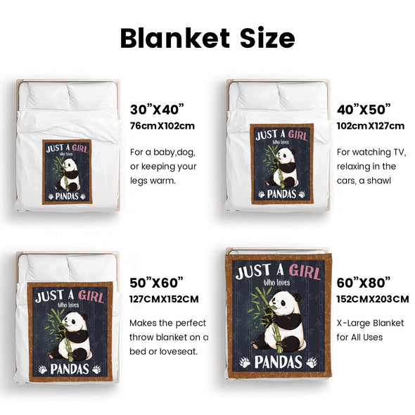 Panda Pattern Blanket Fleece Throw Blanket Super Soft Warm Gifts for Baby Girls Boys Kids Mom Grandma Room Decor