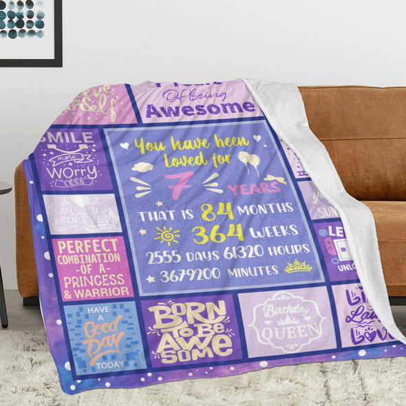 Birthday Gifts for Women Blanket, Happy Birthday Decorations Throw for Girls Her Friend Mom Sister Grandma Wife