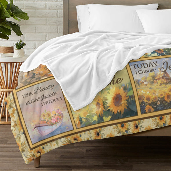 Christian Gifts for Women Blankets, I Am a Child of God Blankets, Inspirational Religious Birthday Gifts, Catholic Spiritual Gifts for Women