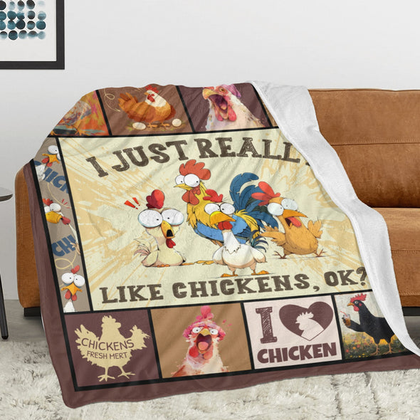 Chicken Pattern Blanket Fleece Throw Blanket Super Soft Warm Gifts for Baby Girls Boys Kids Mom Grandma Room Decor