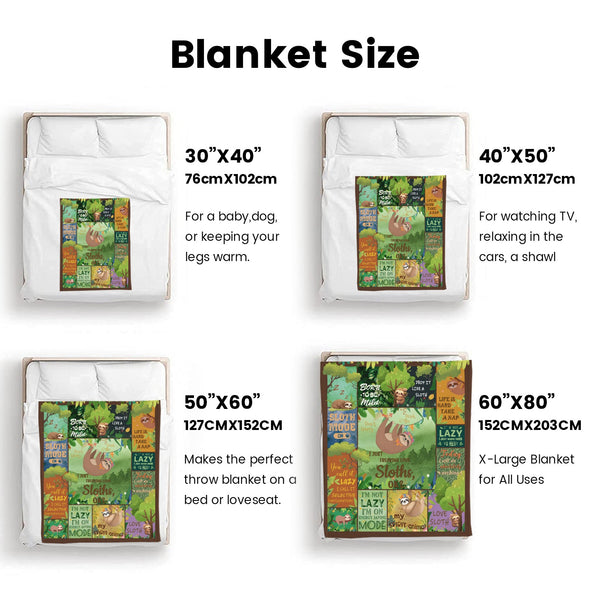 Sloth Blanket Gifts for Women Girls, Cozy Soft Sloths Throw Blanket for Men Kids Boys Christmas Birthday
