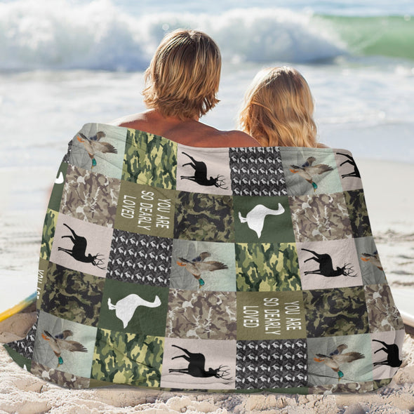 Deer Pattern Blanket Fleece Throw Blanket Super Soft Warm Gifts for Baby Girls Boys Kids Mom Grandma Room Decor