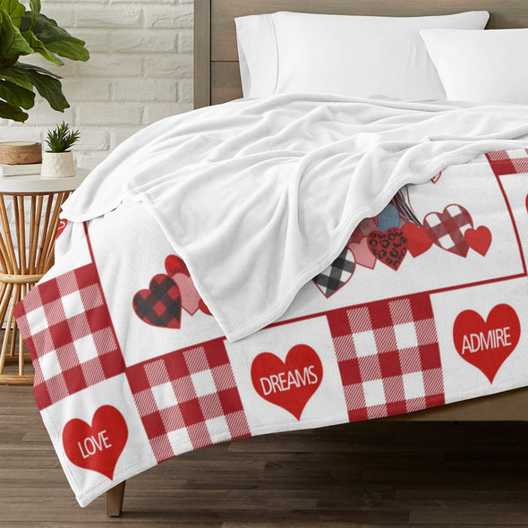Valentine's Day Blanket Wedding Throw Couple Gifts for Men Women Boyfriend Girlfriend Husband Wife