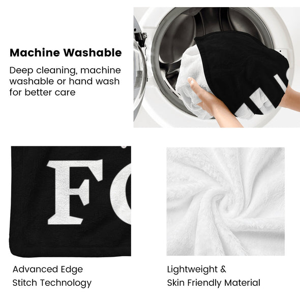 Fox Pattern Blanket Fleece Throw Blanket Super Soft Warm Gifts for Baby Girls Boys Kids Mom Grandma Room Decor