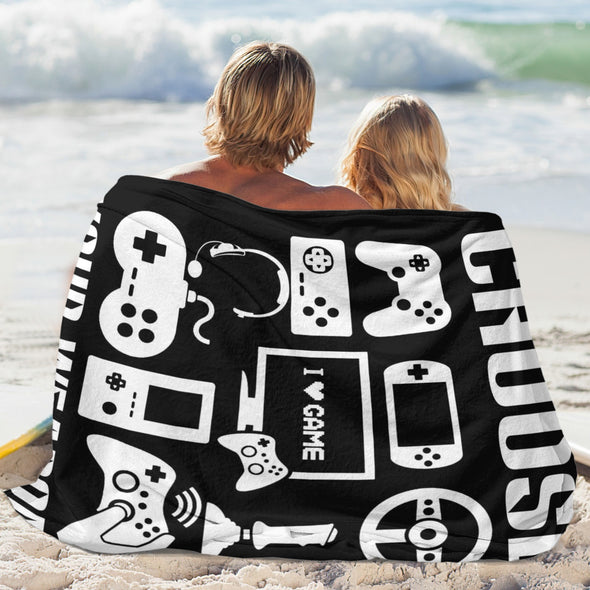 Gamer Blanket Fleece Throw Blanket Super Soft Warm Gifts for Baby Girls Boys Kids Mom Grandma Room Decor