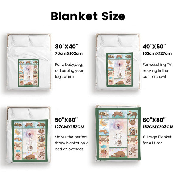 Sloth Blanket Gifts for Women Girls, Cozy Soft Sloths Throw Blanket for Men Kids Boys Christmas Birthday