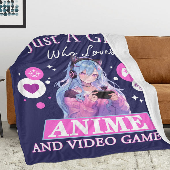 Gamer Blanket Fleece Throw Blanket Super Soft Warm Gifts for Baby Girls Boys Kids Mom Grandma Room Decor