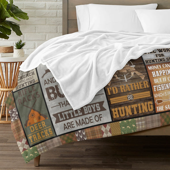 Deer Pattern Blanket Fleece Throw Blanket Super Soft Warm Gifts for Baby Girls Boys Kids Mom Grandma Room Decor