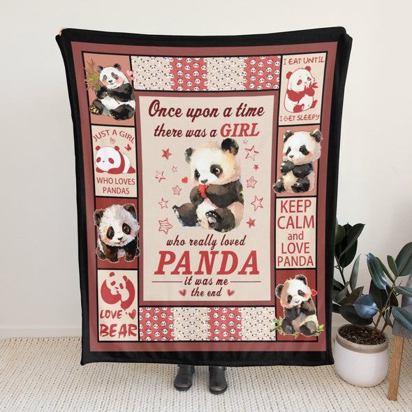 Panda Pattern Blanket Fleece Throw Blanket Super Soft Warm Gifts for Baby Girls Boys Kids Mom Grandma Room Decor