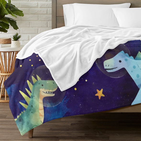 Dinosaur Blanket for Boys Kids Soft Flannel Blanket for Children's Toys are Suitable for Beds, Sofas and School Lunch Break-2-hml Balnket