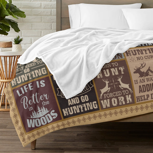 Deer Pattern Blanket Fleece Throw Blanket Super Soft Warm Gifts for Baby Girls Boys Kids Mom Grandma Room Decor