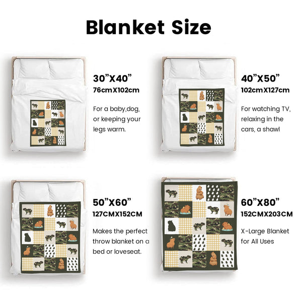 Capybara Pattern Blanket Fleece Throw Blanket Super Soft Warm Gifts for Baby Girls Boys Kids Mom Grandma Room Decor
