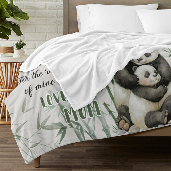 Panda Pattern Blanket Fleece Throw Blanket Super Soft Warm Gifts for Baby Girls Boys Kids Mom Grandma Room Decor