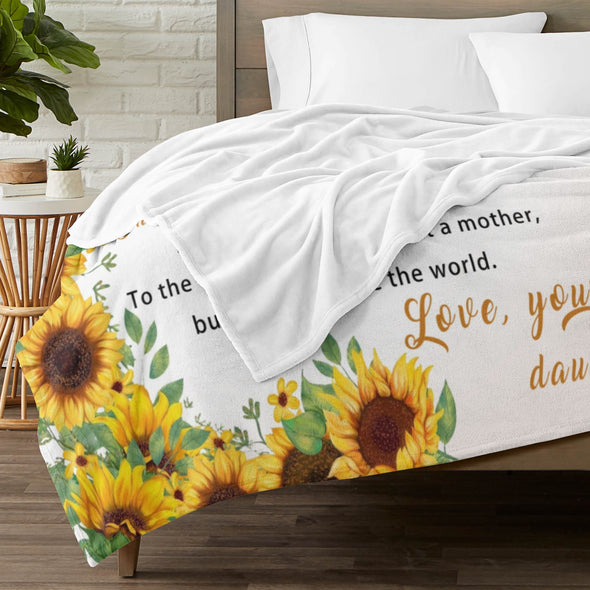 Sunflower Blanket Fleece Throw Blanket Super Soft Warm Gifts for Baby Girls Boys Kids Mom Grandma Room Decor