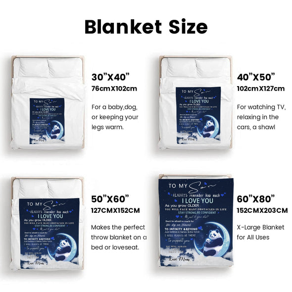 Panda Pattern Blanket Fleece Throw Blanket Super Soft Warm Gifts for Baby Girls Boys Kids Mom Grandma Room Decor