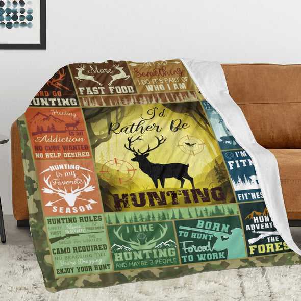 Deer Pattern Blanket Fleece Throw Blanket Super Soft Warm Gifts for Baby Girls Boys Kids Mom Grandma Room Decor