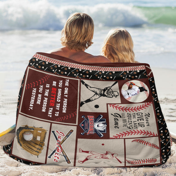 Baseball Pattern Blanket Fleece Throw Blanket Super Soft Warm Gifts for Baby Girls Boys Kids Mom Grandma Room Decor
