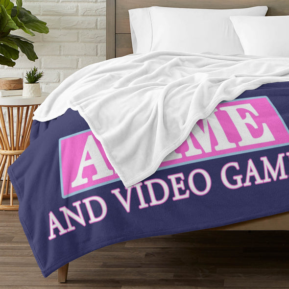 Gamer Blanket Fleece Throw Blanket Super Soft Warm Gifts for Baby Girls Boys Kids Mom Grandma Room Decor