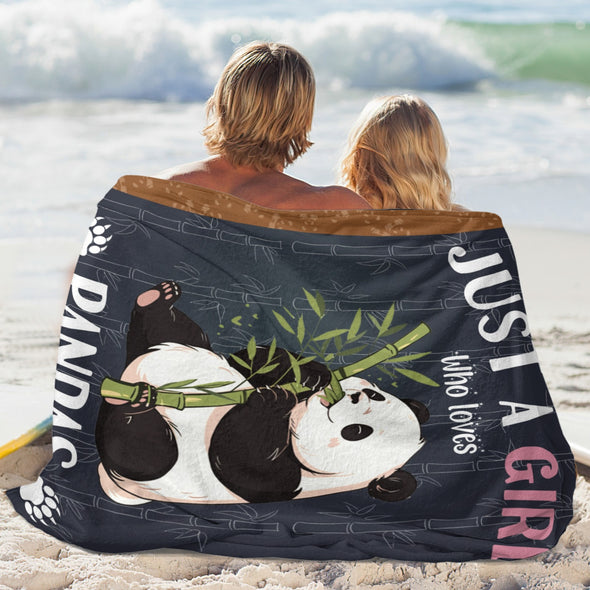 Panda Pattern Blanket Fleece Throw Blanket Super Soft Warm Gifts for Baby Girls Boys Kids Mom Grandma Room Decor