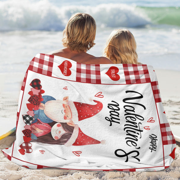 Valentine's Day Blanket Wedding Throw Couple Gifts for Men Women Boyfriend Girlfriend Husband Wife