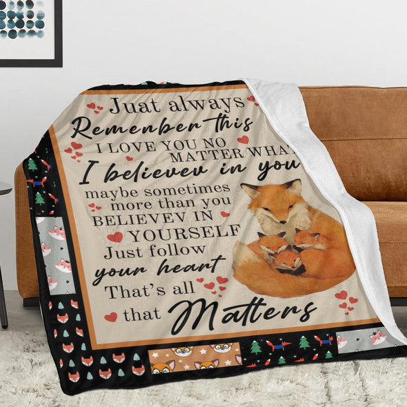 Fox Pattern Blanket Fleece Throw Blanket Super Soft Warm Gifts for Baby Girls Boys Kids Mom Grandma Room Decor