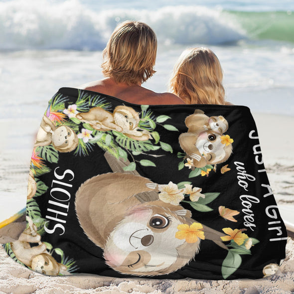 Sloth Blanket Gifts for Women Girls, Cozy Soft Sloths Throw Blanket for Men Kids Boys Christmas Birthday
