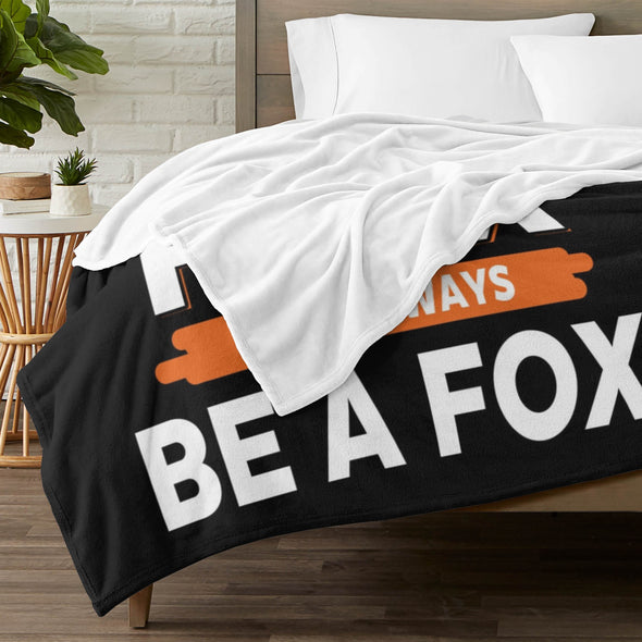 Fox Pattern Blanket Fleece Throw Blanket Super Soft Warm Gifts for Baby Girls Boys Kids Mom Grandma Room Decor