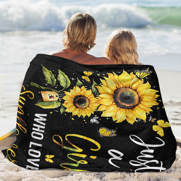 Sunflower Blanket Fleece Throw Blanket Super Soft Warm Gifts for Baby Girls Boys Kids Mom Grandma Room Decor
