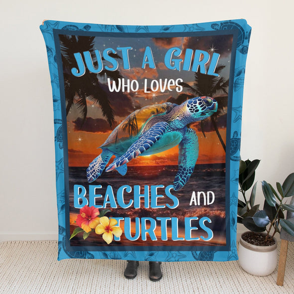 Turtle Pattern Blanket Fleece Throw Blanket Super Soft Warm Gifts for Baby Girls Boys Kids Mom Grandma Room Decor