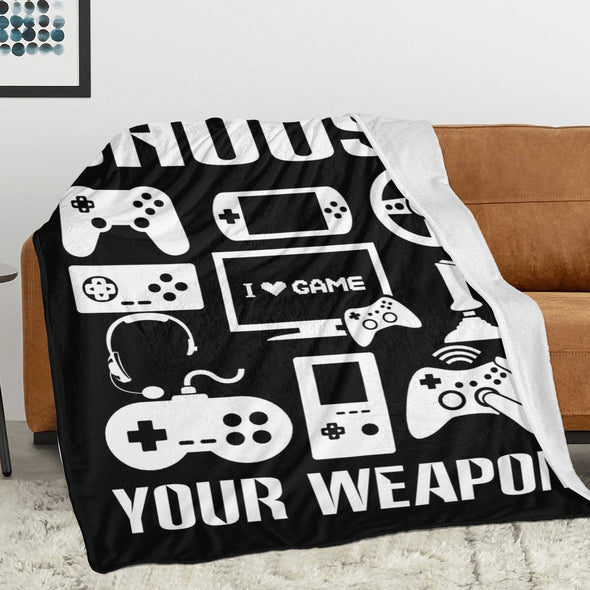 Gamer Blanket Fleece Throw Blanket Super Soft Warm Gifts for Baby Girls Boys Kids Mom Grandma Room Decor