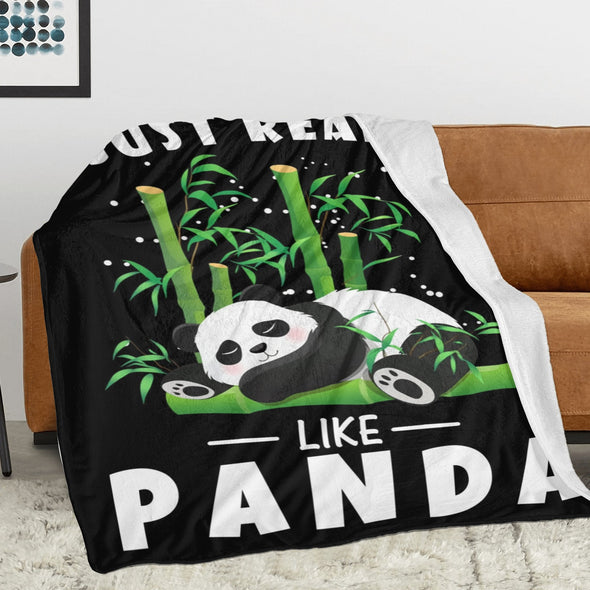 Panda Pattern Blanket Fleece Throw Blanket Super Soft Warm Gifts for Baby Girls Boys Kids Mom Grandma Room Decor