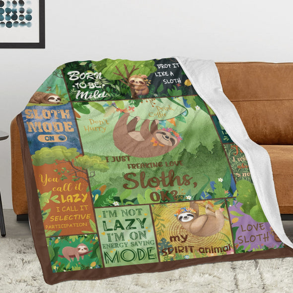 Sloth Blanket Gifts for Women Girls, Cozy Soft Sloths Throw Blanket for Men Kids Boys Christmas Birthday