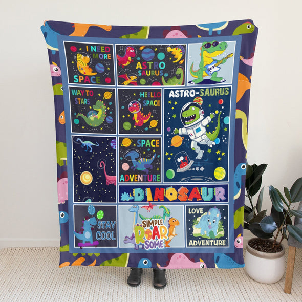 Dinosaur Blanket for Boys Kids Soft Flannel Blanket for Children's Toys are Suitable for Beds, Sofas and School Lunch Break-2-hml Balnket