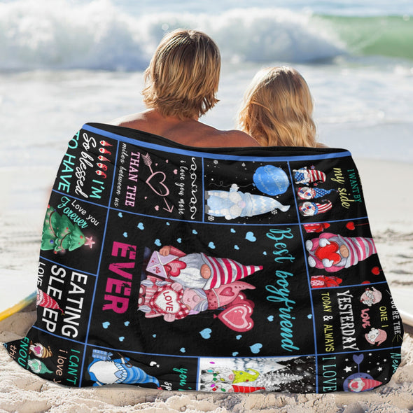 Gifts for Men Boyfriend, Valentine's Anniversary Christmas Birthday I Love You Throw Blanket for Him