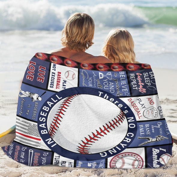 Baseball Pattern Blanket Fleece Throw Blanket Super Soft Warm Gifts for Baby Girls Boys Kids Mom Grandma Room Decor