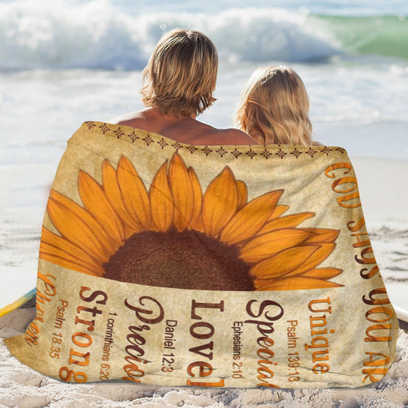 Sunflower Blanket Fleece Throw Blanket Super Soft Warm Gifts for Baby Girls Boys Kids Mom Grandma Room Decor