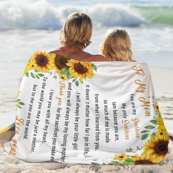 Sunflower Blanket Fleece Throw Blanket Super Soft Warm Gifts for Baby Girls Boys Kids Mom Grandma Room Decor