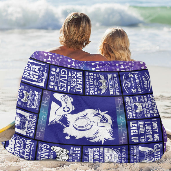 Gamer Blanket Fleece Throw Blanket Super Soft Warm Gifts for Baby Girls Boys Kids Mom Grandma Room Decor