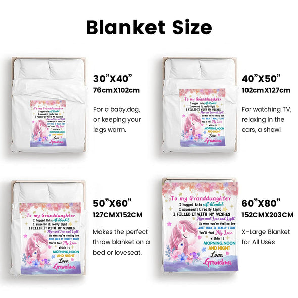 Unicorn Throw Blanket Super Soft Warm Cozy Fuzzy Plush Blanket Gifts for Girls Boys Kids Room Decor