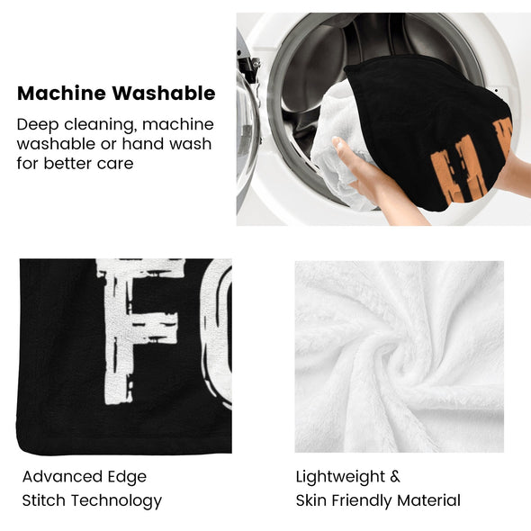 Fox Pattern Blanket Fleece Throw Blanket Super Soft Warm Gifts for Baby Girls Boys Kids Mom Grandma Room Decor