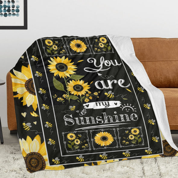 Sunflower Blanket Fleece Throw Blanket Super Soft Warm Gifts for Baby Girls Boys Kids Mom Grandma Room Decor