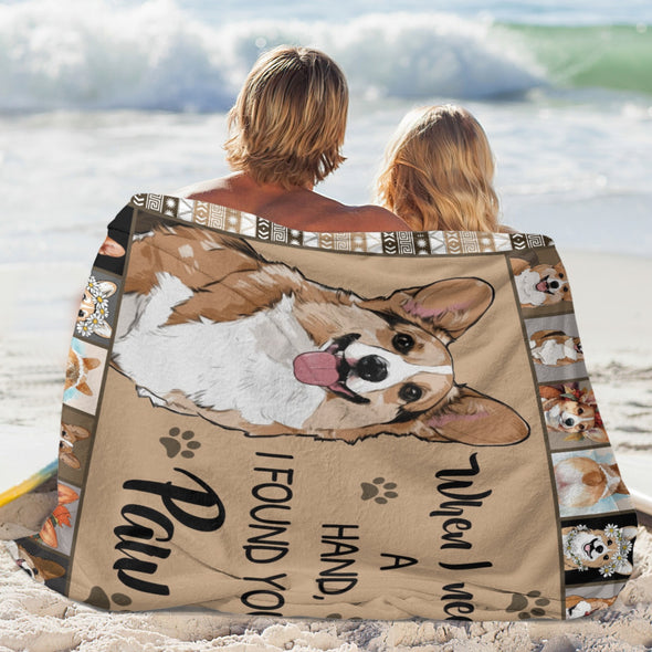 Corgi Blanket Fleece Throw Blanket Super Soft Warm Gifts for Baby Girls Boys Kids Mom Grandma Room Decor