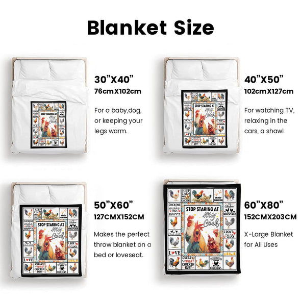 Chicken Pattern Blanket Fleece Throw Blanket Super Soft Warm Gifts for Baby Girls Boys Kids Mom Grandma Room Decor