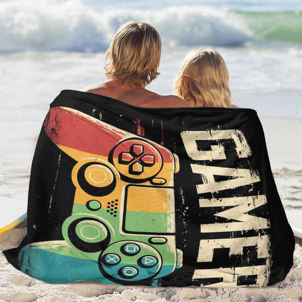 Gamer Blanket Fleece Throw Blanket Super Soft Warm Gifts for Baby Girls Boys Kids Mom Grandma Room Decor