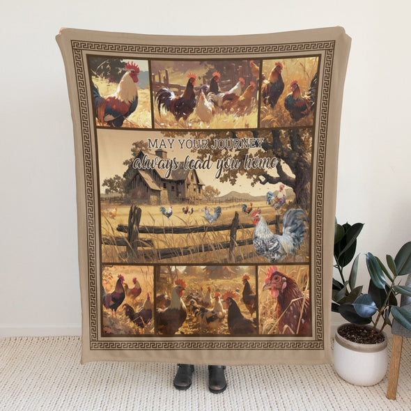 Chicken Pattern Blanket Fleece Throw Blanket Super Soft Warm Gifts for Baby Girls Boys Kids Mom Grandma Room Decor